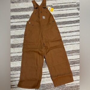 Carhartt Tan Overalls with Metal Buckles
